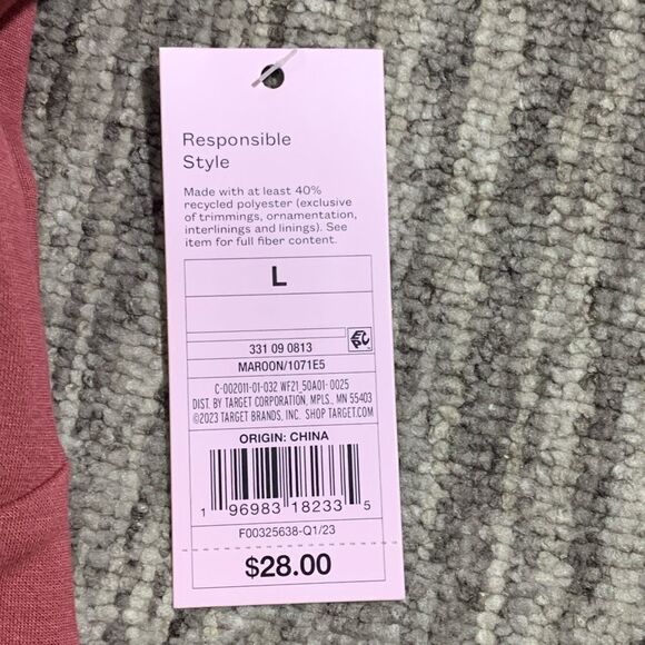 Brand New Lot of 2‎ Wild Fable Women L Maroon Brown Corset Mini Sleeveless Dress - Picture 7 of 7